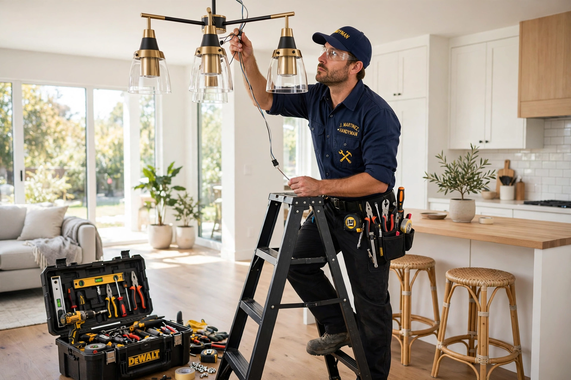 Handyman performing a home repair